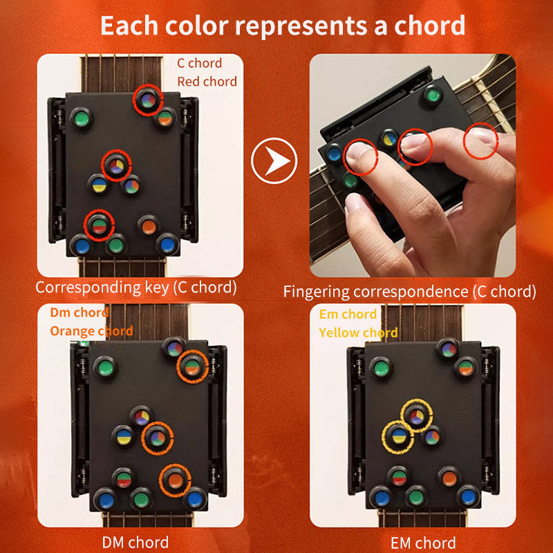 Guitar Trainer -- Practice Acoustic Guitar Accessories Chord Buddy 21 chords