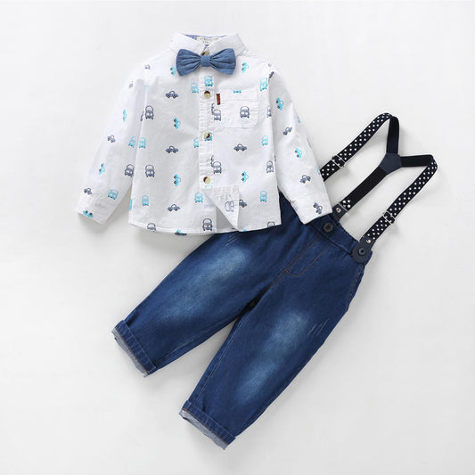 Cute Three-piece Gentleman Suspenders