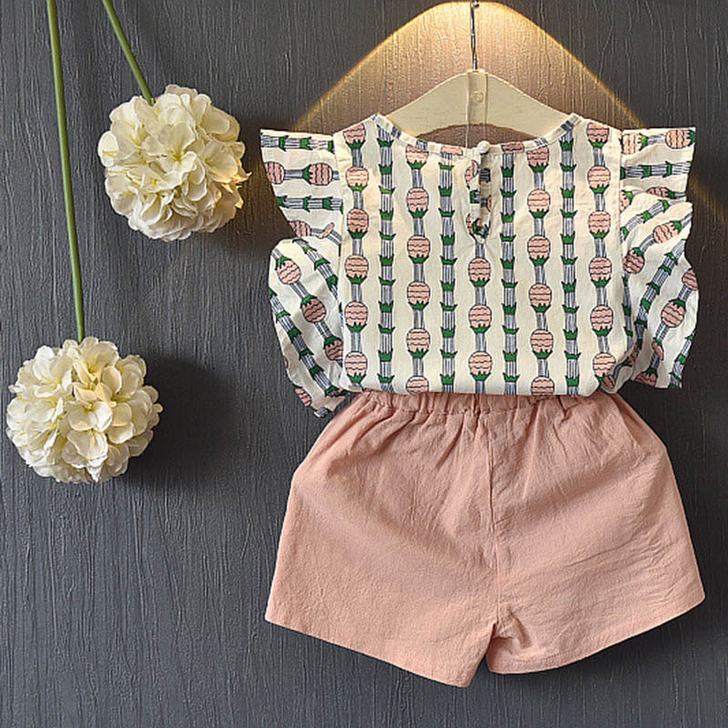 Stylish Babies/Girls Sets - New Short Sleeve T-Shirt & Pants Dress