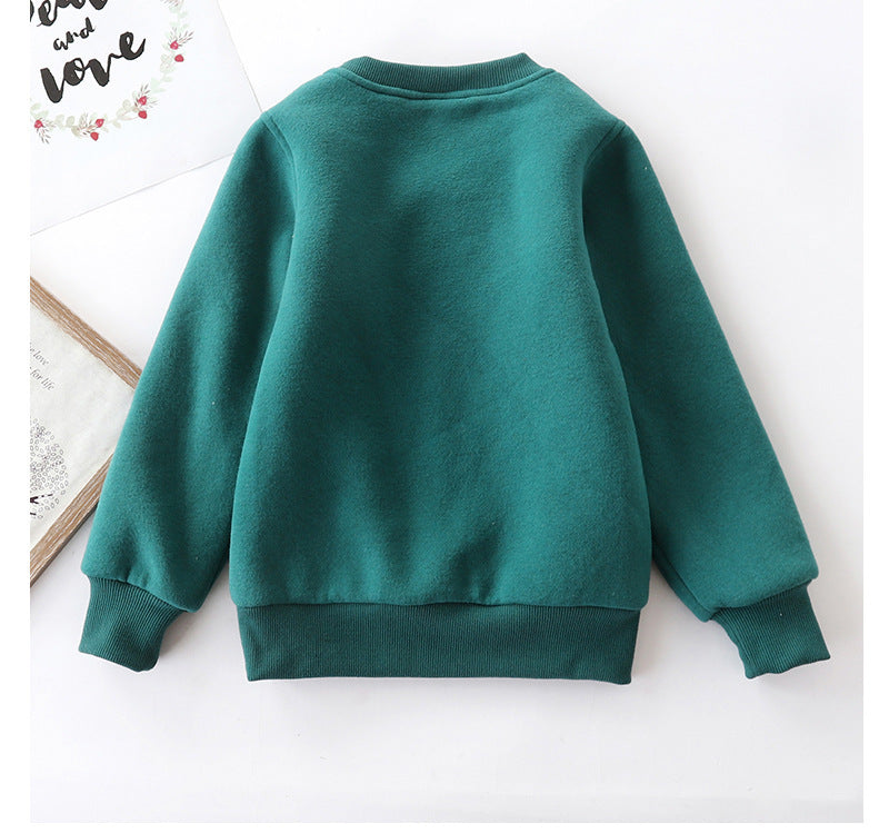Christmas Snowman Velvet Padded Sweater