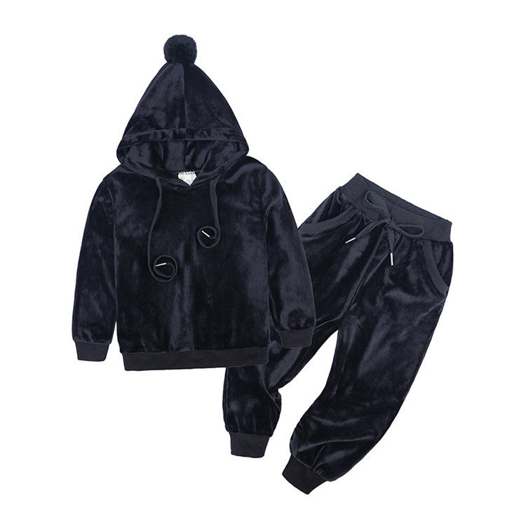 Children's Gold Velvet Suit
