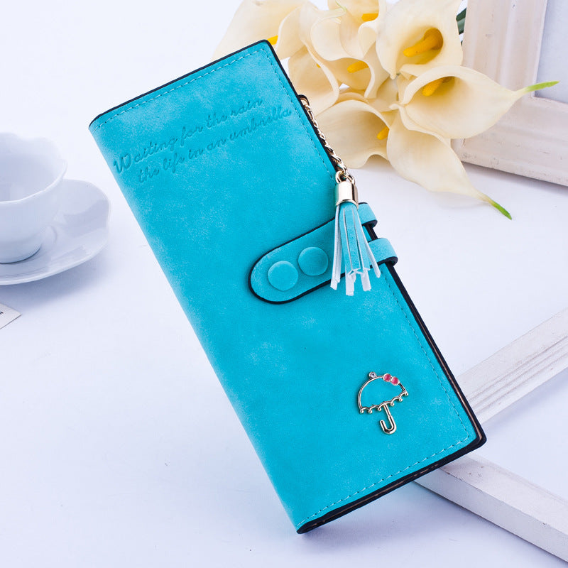 Lady's Umbrella - purse women long zipper wallets Korean plate handbag Taobao fast selling sanding Wallet