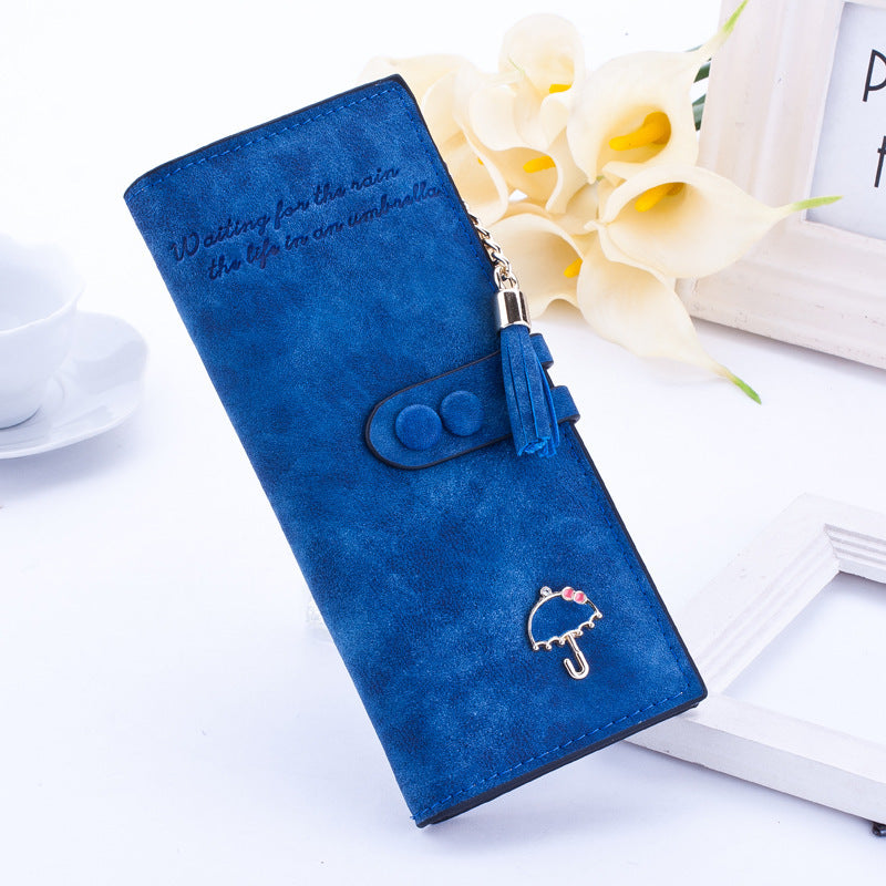 Lady's Umbrella - purse women long zipper wallets Korean plate handbag Taobao fast selling sanding Wallet