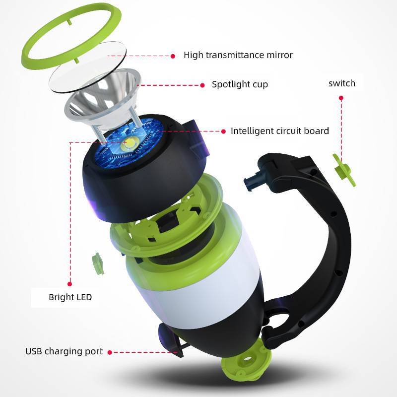 3 In1 Multifunctional Table Lamp - Three In One LED Tent Lamp Car Night Light Foldable Emergency Flashlight