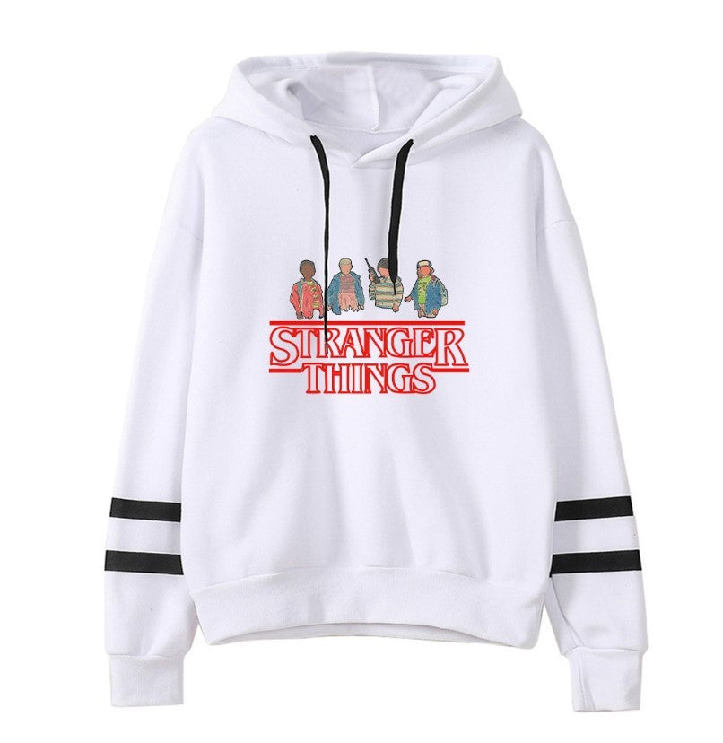 Printed Striped Hoodies