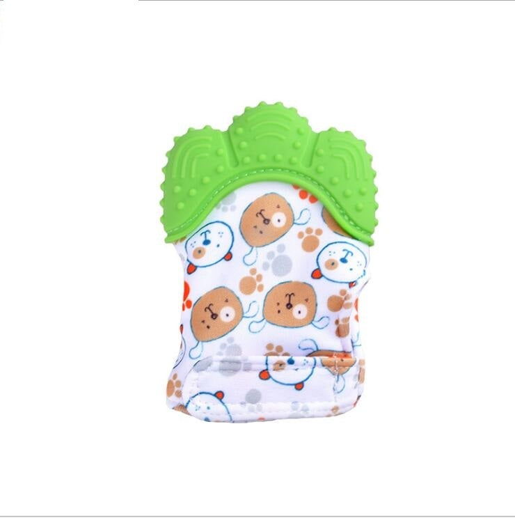 Baby Teether Anti-Bite Silicone Molar Gloves -  children's sound toys