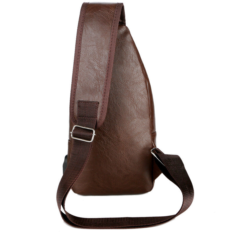 USB Portable Charging Chest Bag - Messenger Bag