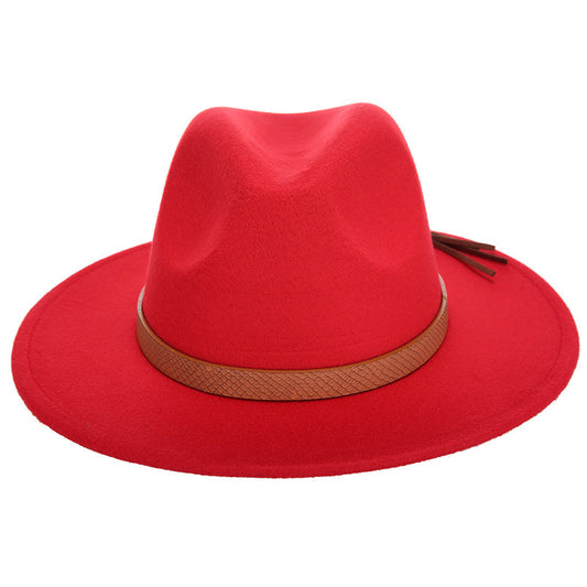 Woolen Jazz Hat - Fashion Female Hat Top Hat