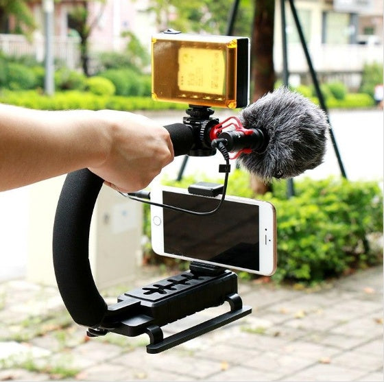 Ulanzi Handheld Smartphone Video Rig Case For Phones - Phone Rig Stabilizer For Live Stream YouTube Filmmaking Vlogger
