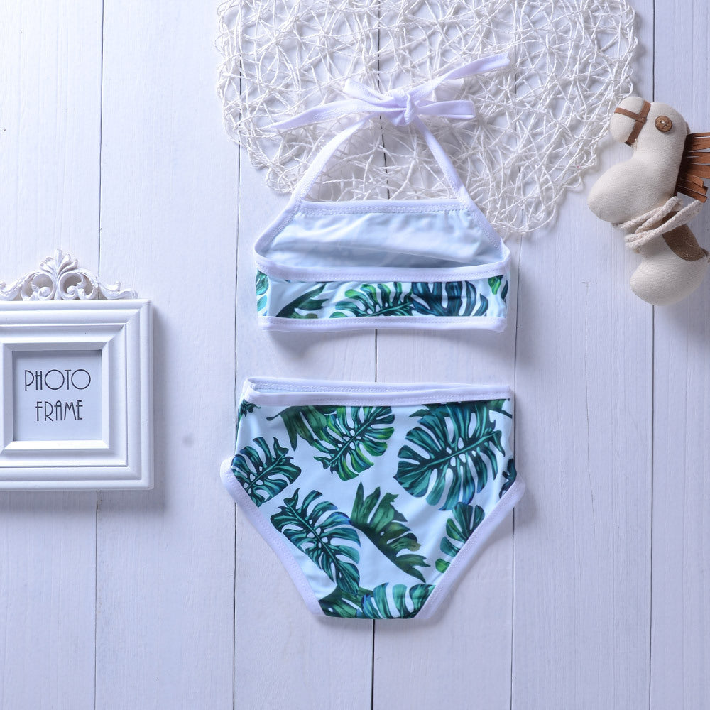 Baby Girls Swimsuit -- 2PCS Summer Kids Split Swimwear Girls