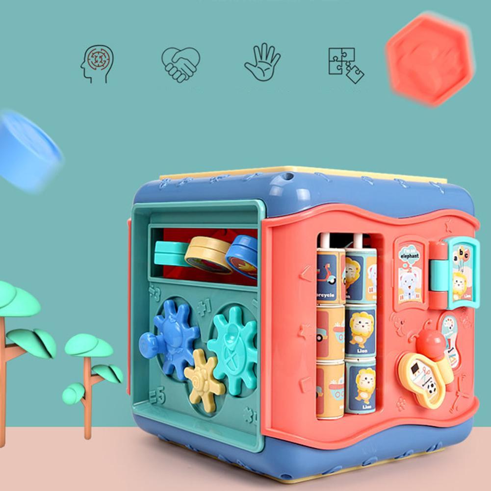 6-in-1 Montessori Learning Cube – The Ultimate Educational Toy for Curious Kids! Baby hexahedron educational toys - JumoShop