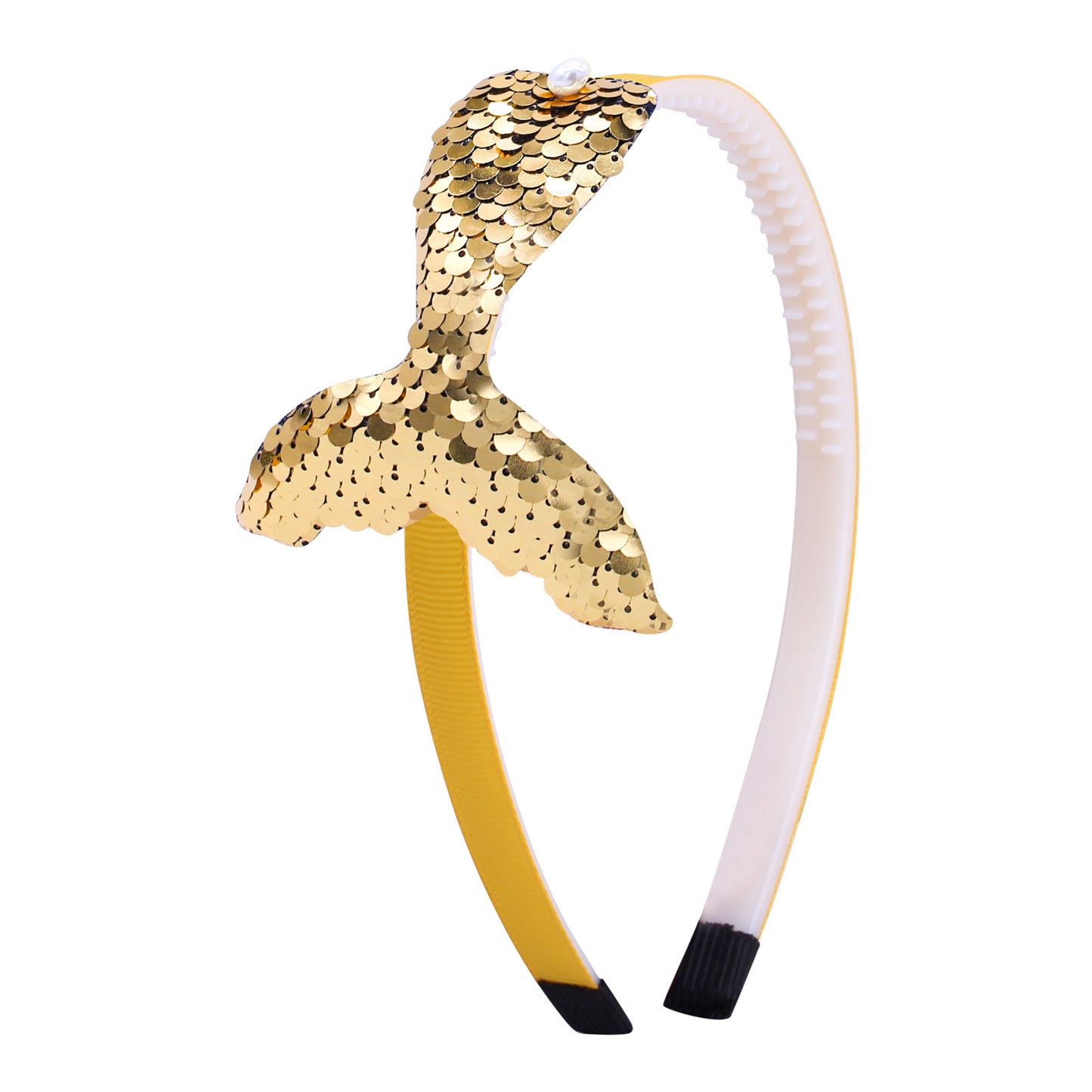Sequined Hair Accessories - Mermaid Tail Flip Headband, Non-slip Manual Hairpin