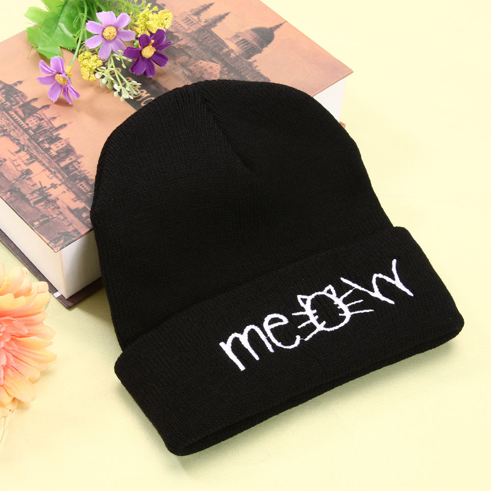 Casual Autumn Hip Hop Hats Knitted Wool Beanies Hat - Warm Winter Hat For Women Beanie Winter Caps