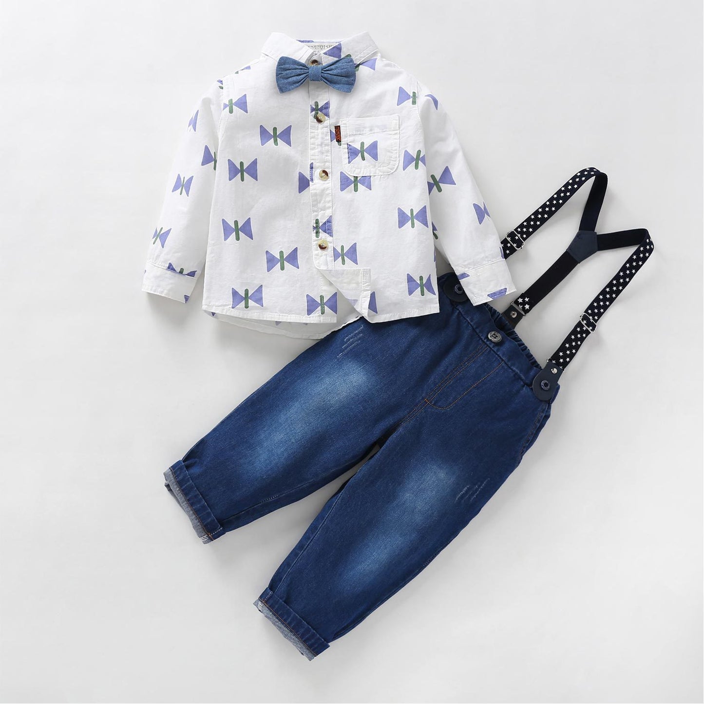 Cute Three-piece Gentleman Suspenders