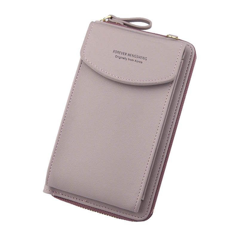 Mobile Phone Bag Zipper - Women Diagonal Bag
