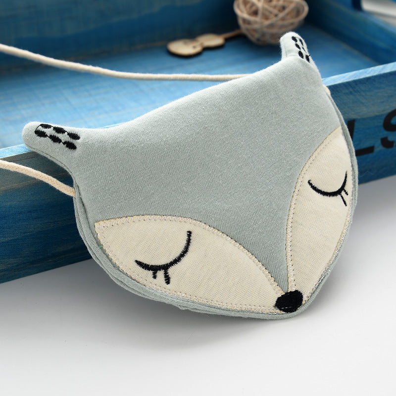 Original Korean Cartoon Small Fox Kids Satchel Purse