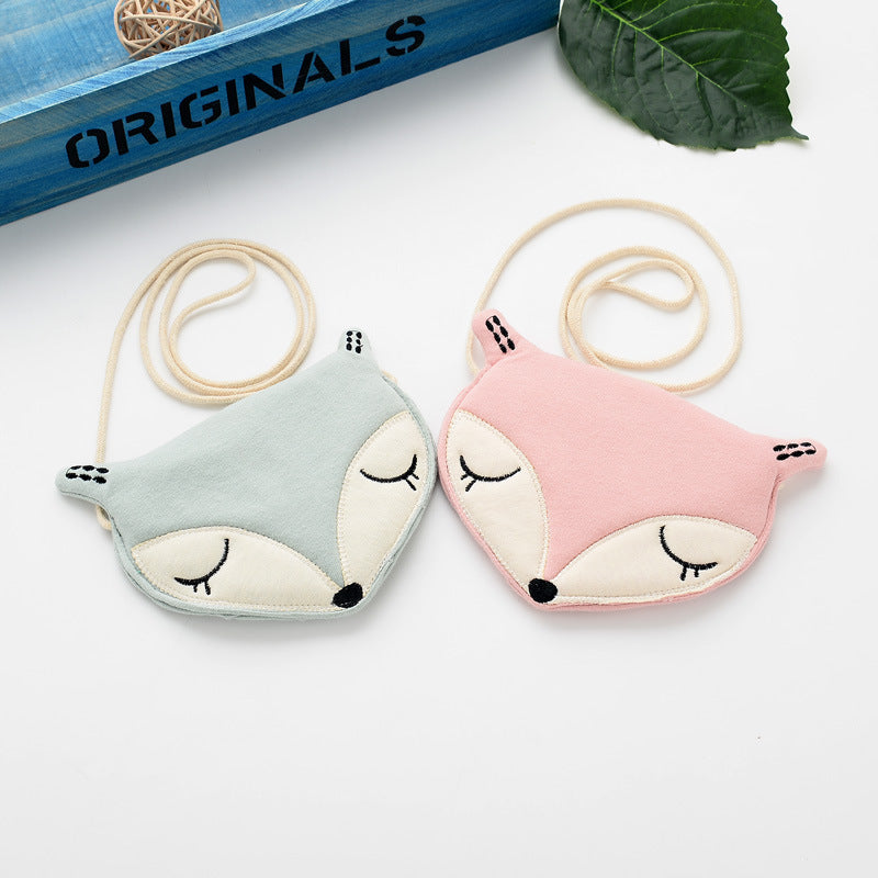 Original Korean Cartoon Small Fox Kids Satchel Purse