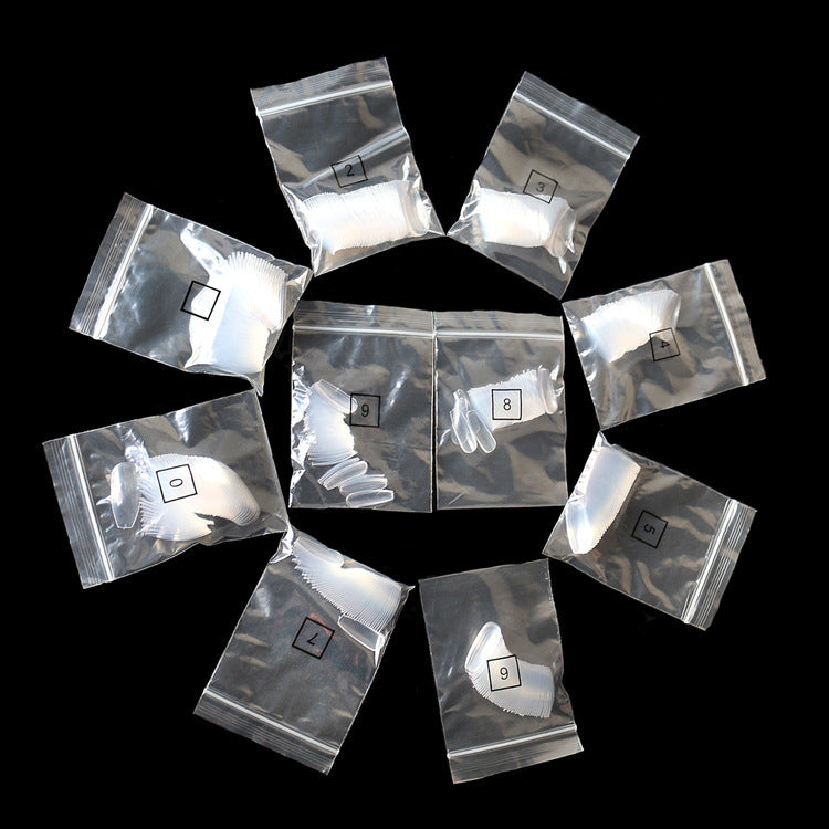 500 transparent  natural fake nails - JumoShop