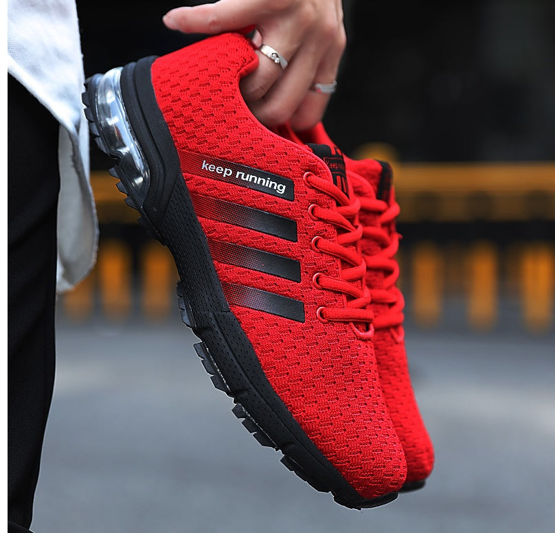 Best Selling Couple Sports Shoes - Breathable Mesh Outdoor Men and Women Running Shoes