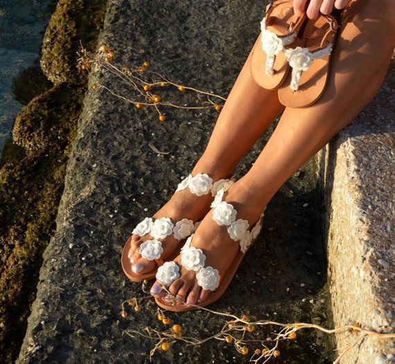 Flowery Sandals