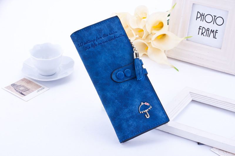 Lady's Umbrella - purse women long zipper wallets Korean plate handbag Taobao fast selling sanding Wallet
