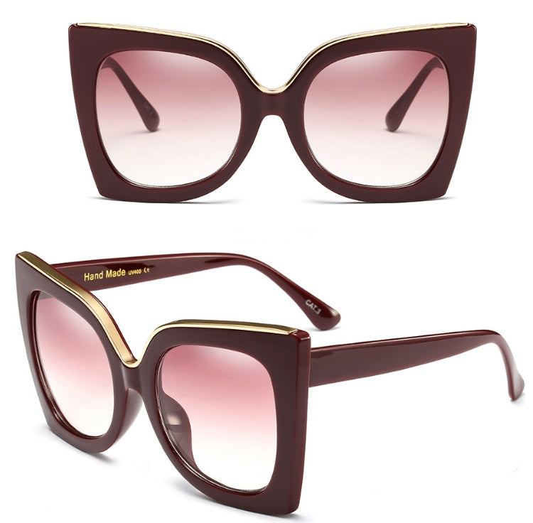 Women's Vintage Cat Eye Sunglasses – Gradient Lens Retro Fashion Shades