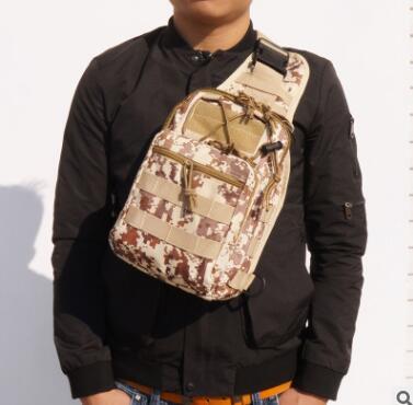 Hot Style Canvas Riding Pack - Camouflage Field Sports Small Chest Bag