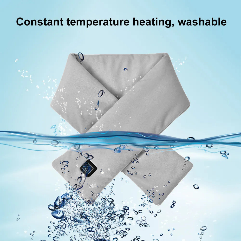 USB Women and Men Heating Scarf - Temperature Adjustable Heating Scarf