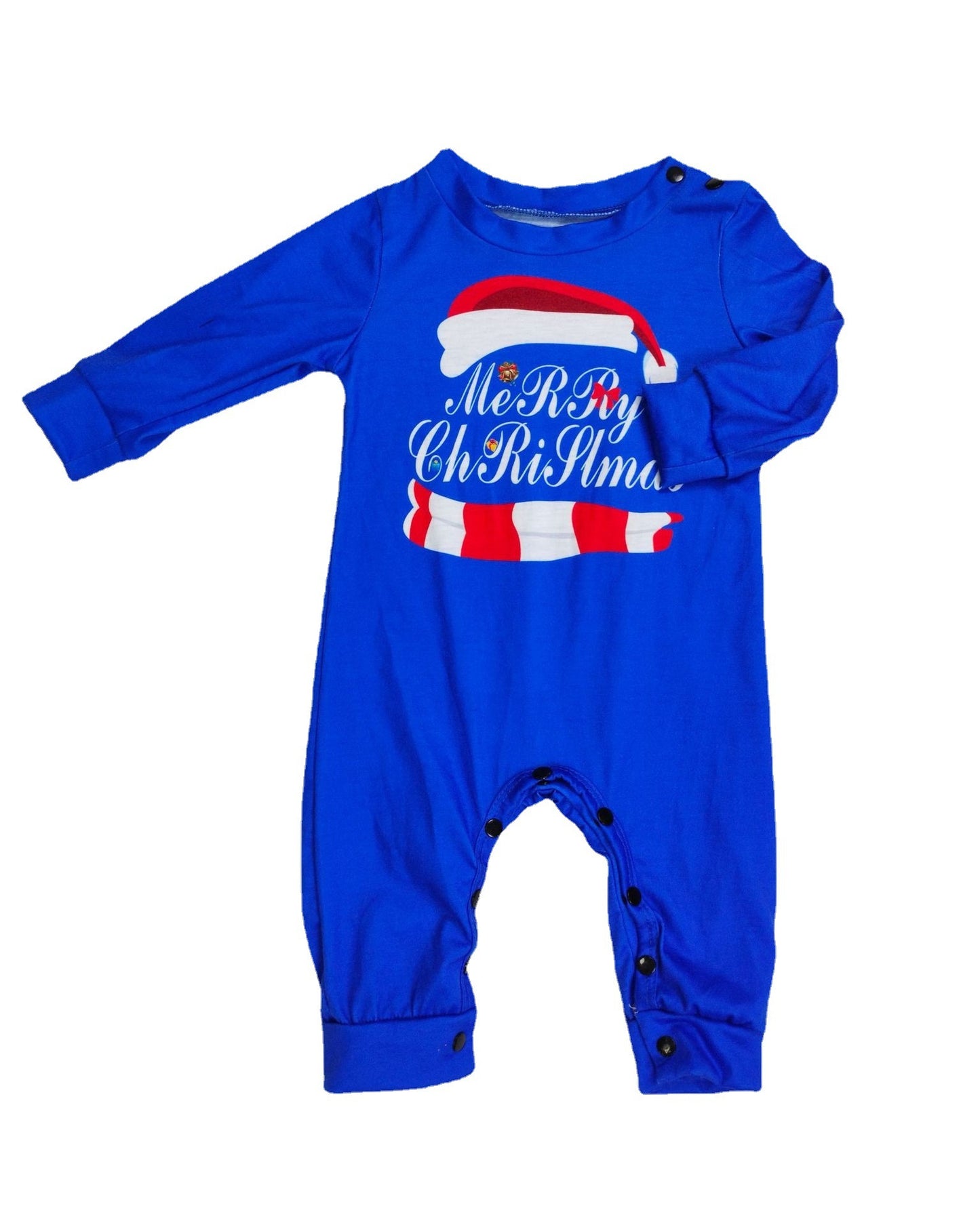 Matching Family Pajamas Sets - Christmas PJ's Letter Print Top And Plaid Pants Jammies Sleepwear