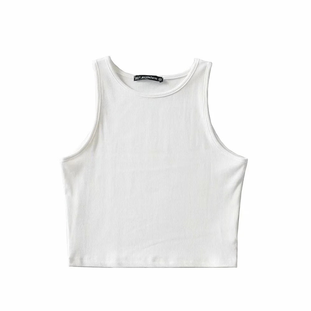Solid Color Fitness Sports Jersey Tank Top - Camisole Top