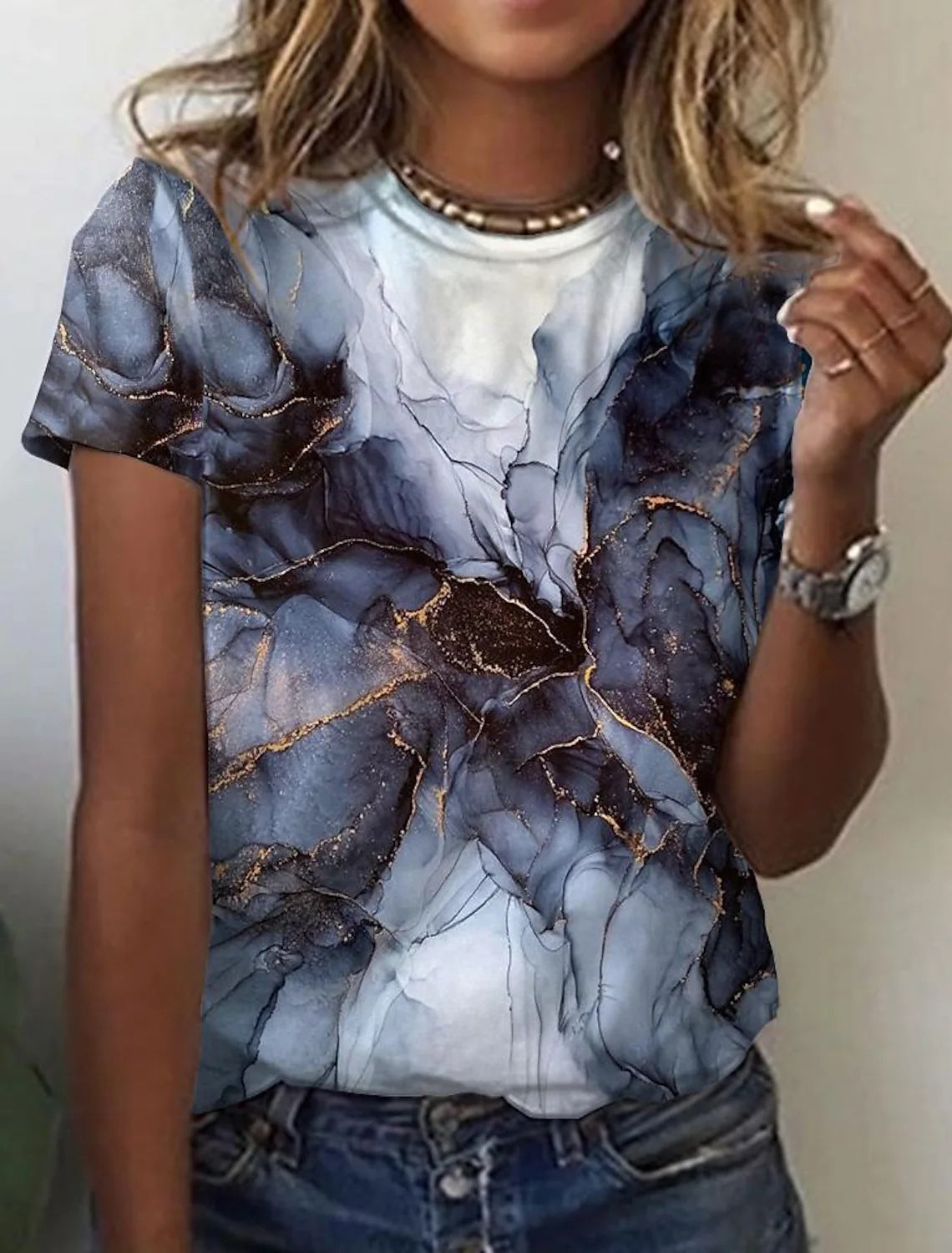 Retro Print Short Sleeves
