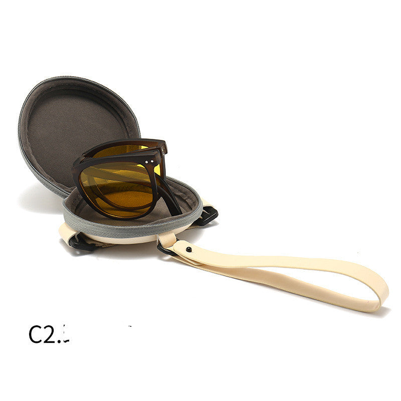 Trendy Foldable Sunglasses For Women - TR Polarized Folding Sun Glasses