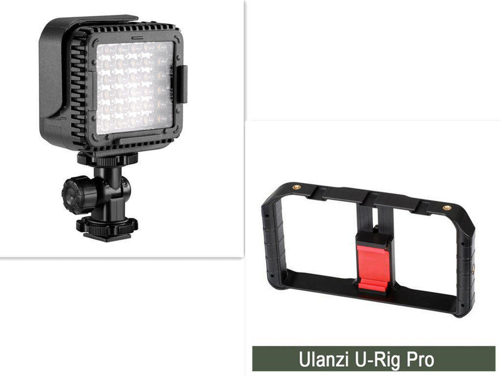 Ulanzi Handheld Smartphone Video Rig Case For Phones - Phone Rig Stabilizer For Live Stream YouTube Filmmaking Vlogger