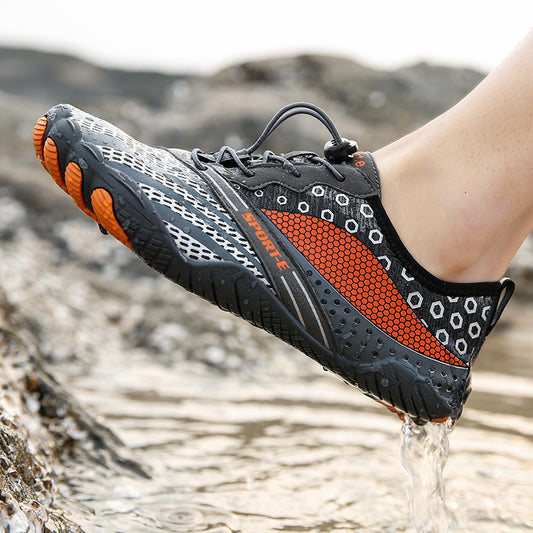 New Cross-border Five-finger Shoes - Diving Fishing Couple Outdoor Wading River Upstream Shoes