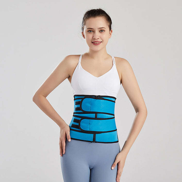 Tummy Sweat Shapewear Bodysuits - Women Waist Trainer Slimming 2-3 Belts Workout Shaper Corset