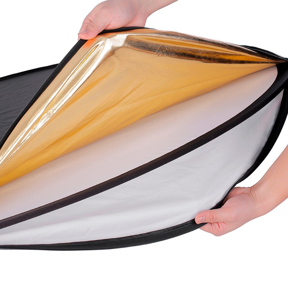 One Folding Reflector Photographic Equipment - Gold and silver white black soft light 5 colour portable baffle studio fill light soft light