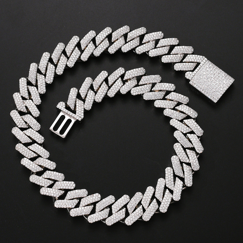Full Zircon Hip-Hop Necklace