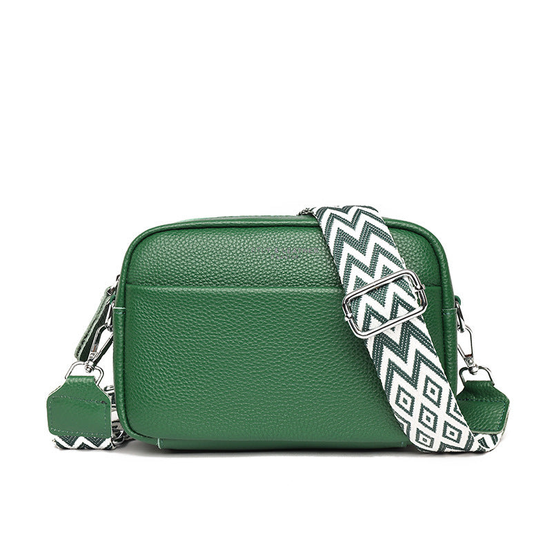 Fashion Shoulder Crossbody Bags With Rhombus Embroidered Wide Shoulder Strap - Cute Small Square Bag Women