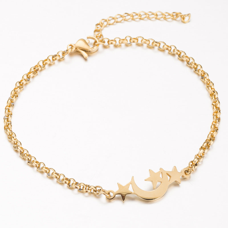 Gold Charms Bracelet Femme Stainless Steel Women Jewelry - Lucky Origami Elephant Bracelets Friendship Gifts