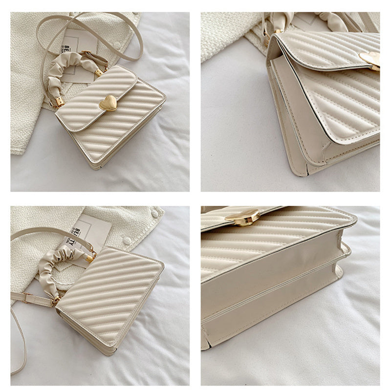 Women Handbags - Fashion Chain Shoulder Bags With Love Metal Design