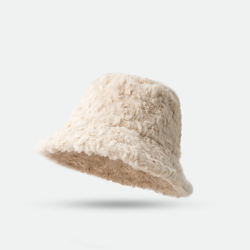 Lambswool Fisherman Winter Hat - Warm Fashionable Solid Color Hats For Women