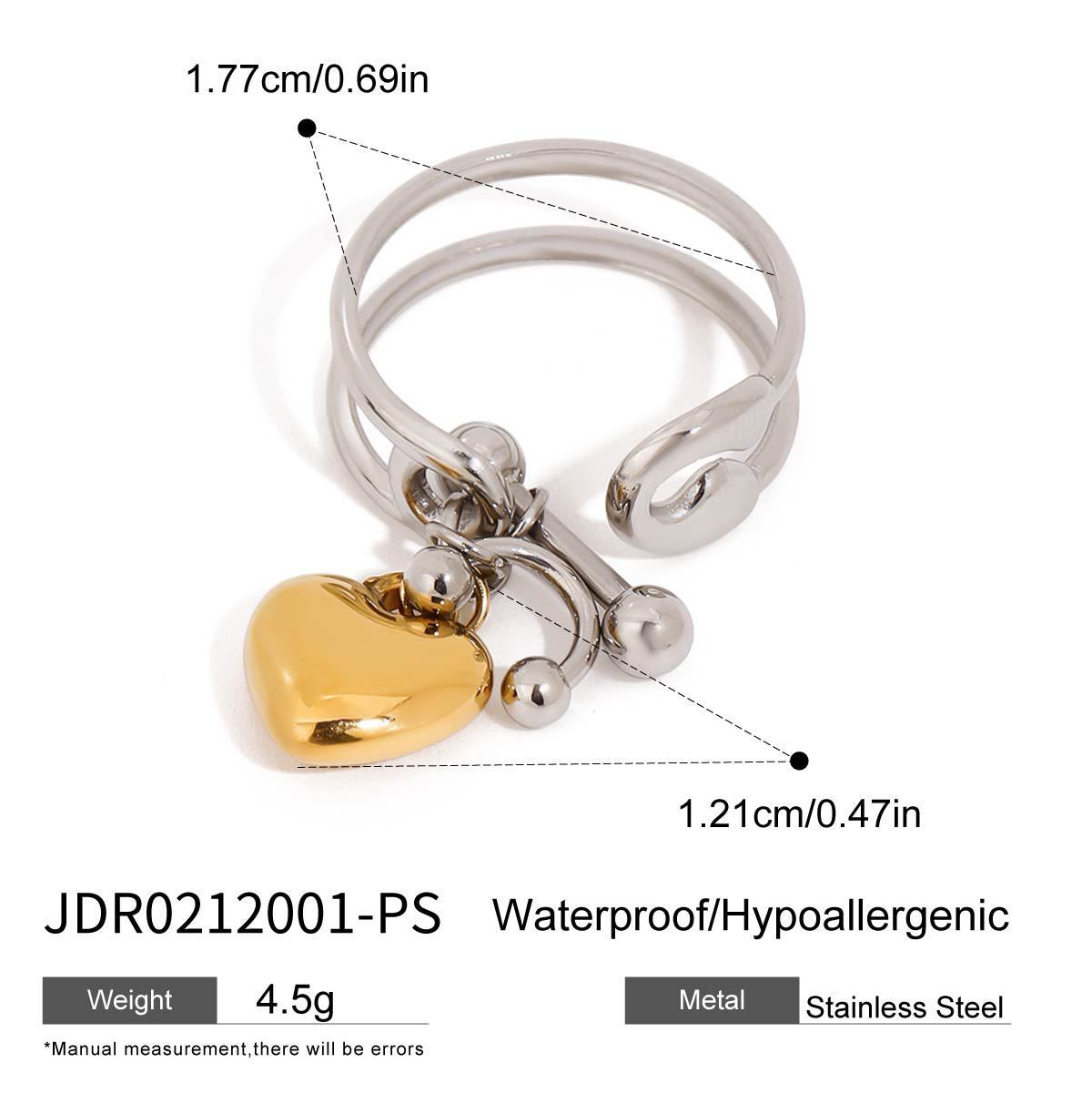 Stainless Steel Pendant Ring Titanium Steel No Fading