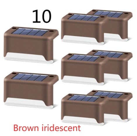 New Upgrade Waterproof LED Solar Fence Lamp - Solar Deck Lights Solar Step Light Outdoor For Patio Stairs Garden Pathway Step Yard