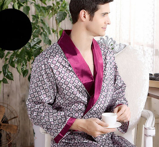 Men's Silk Nightgown - Summer Wear