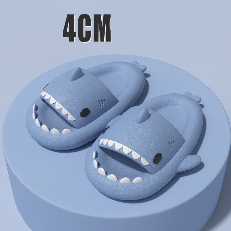 Adult's Slippers Indoor - Outdoor Funny Shark Cartoon