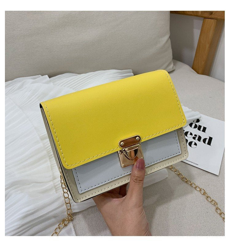 Women's Bag - shoulder messenger bag chain small square bag