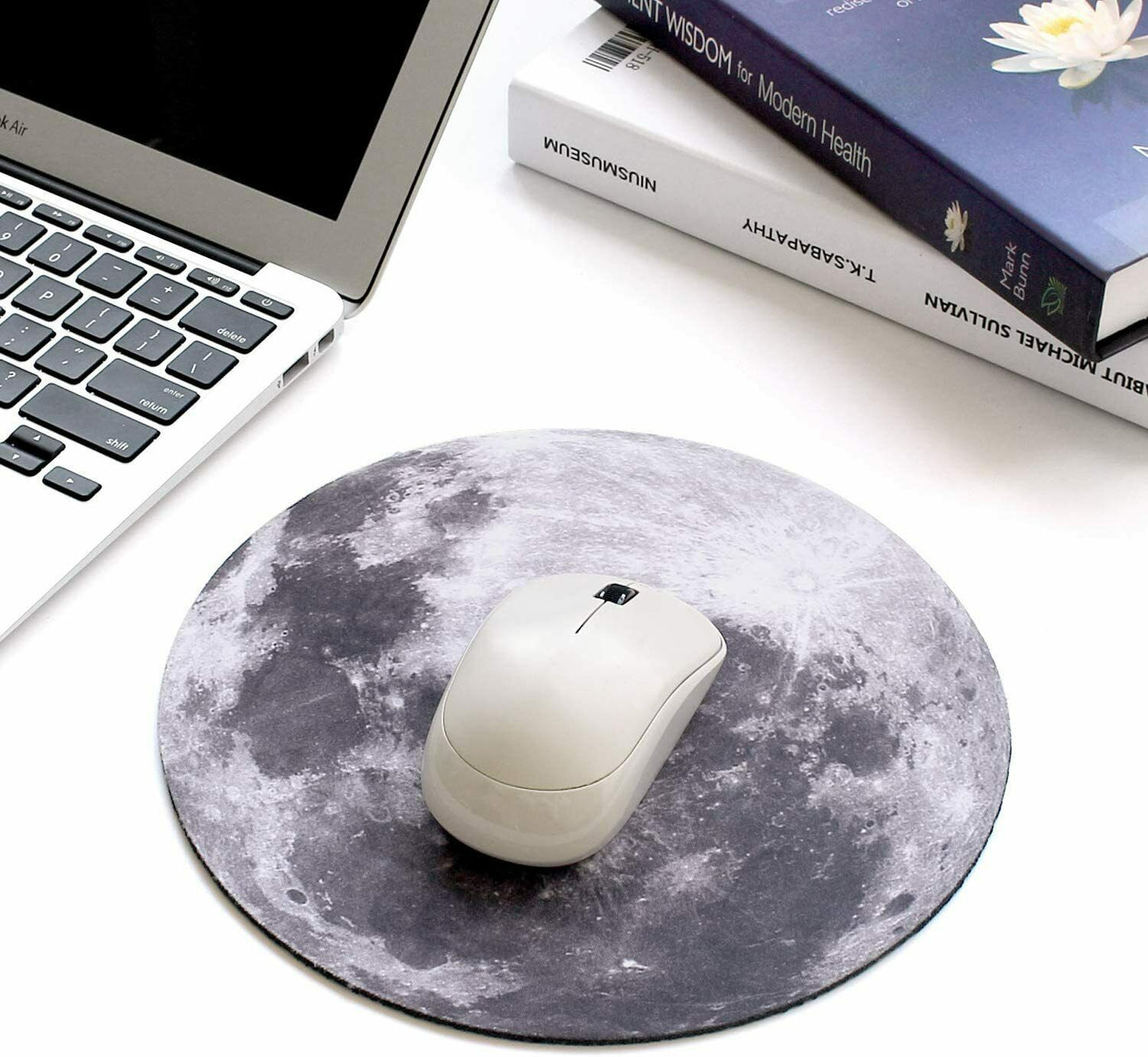 Space Round Mouse Pad - PC Gaming Non Slip Mice Mat For Laptop Notebook Computer Gaming Mouse Pad