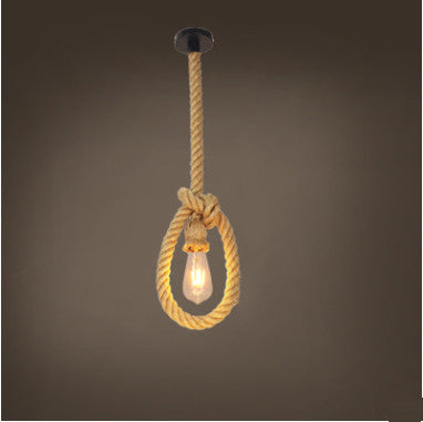 Hemp Rope Chandelier Bar