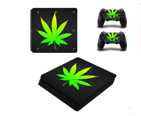 PS4 Slim Game Machine Sticker Protection Film - PVC material does not play air bubble belt breathable slot