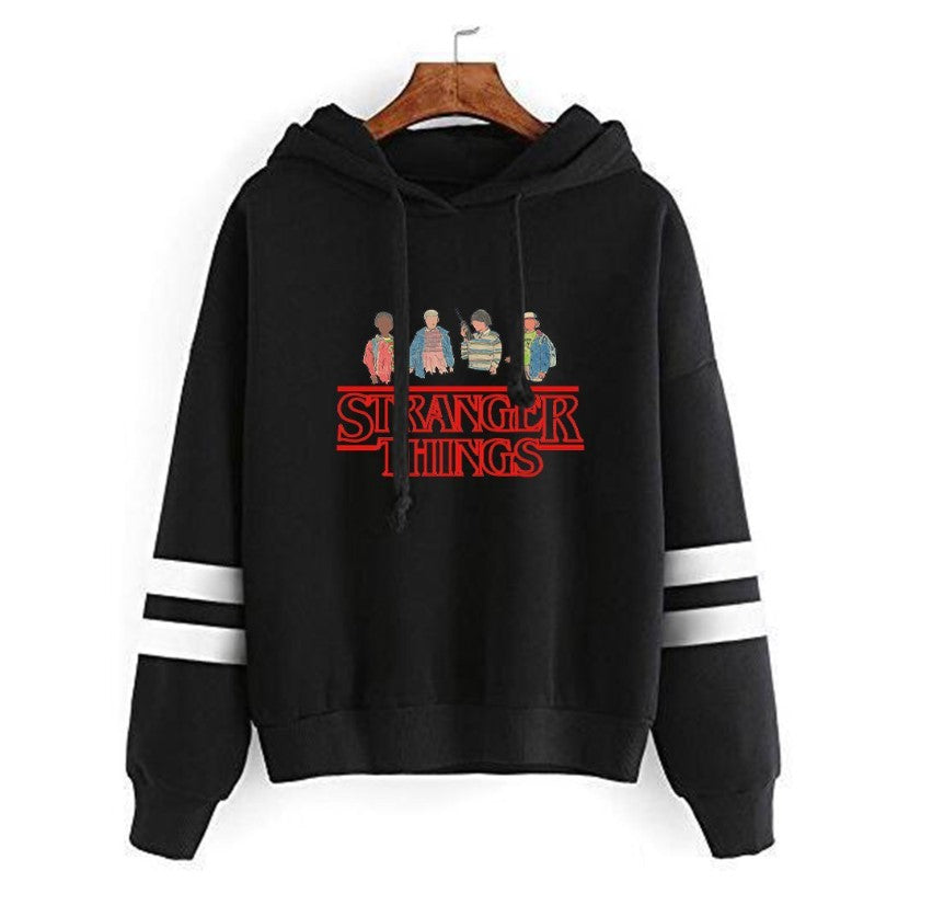 Printed Striped Hoodies